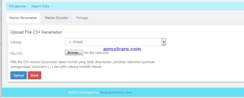Software Penghimpunan Donasi Lembaga Sosial